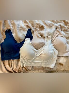 Soma Enbliss Bralette- Set of 3 Navy, nude, Taupe